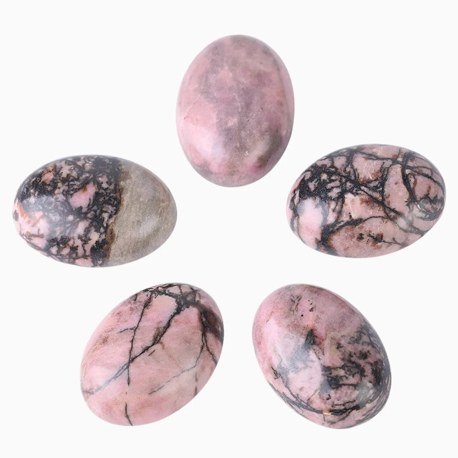 Rhodonite Palm Stone