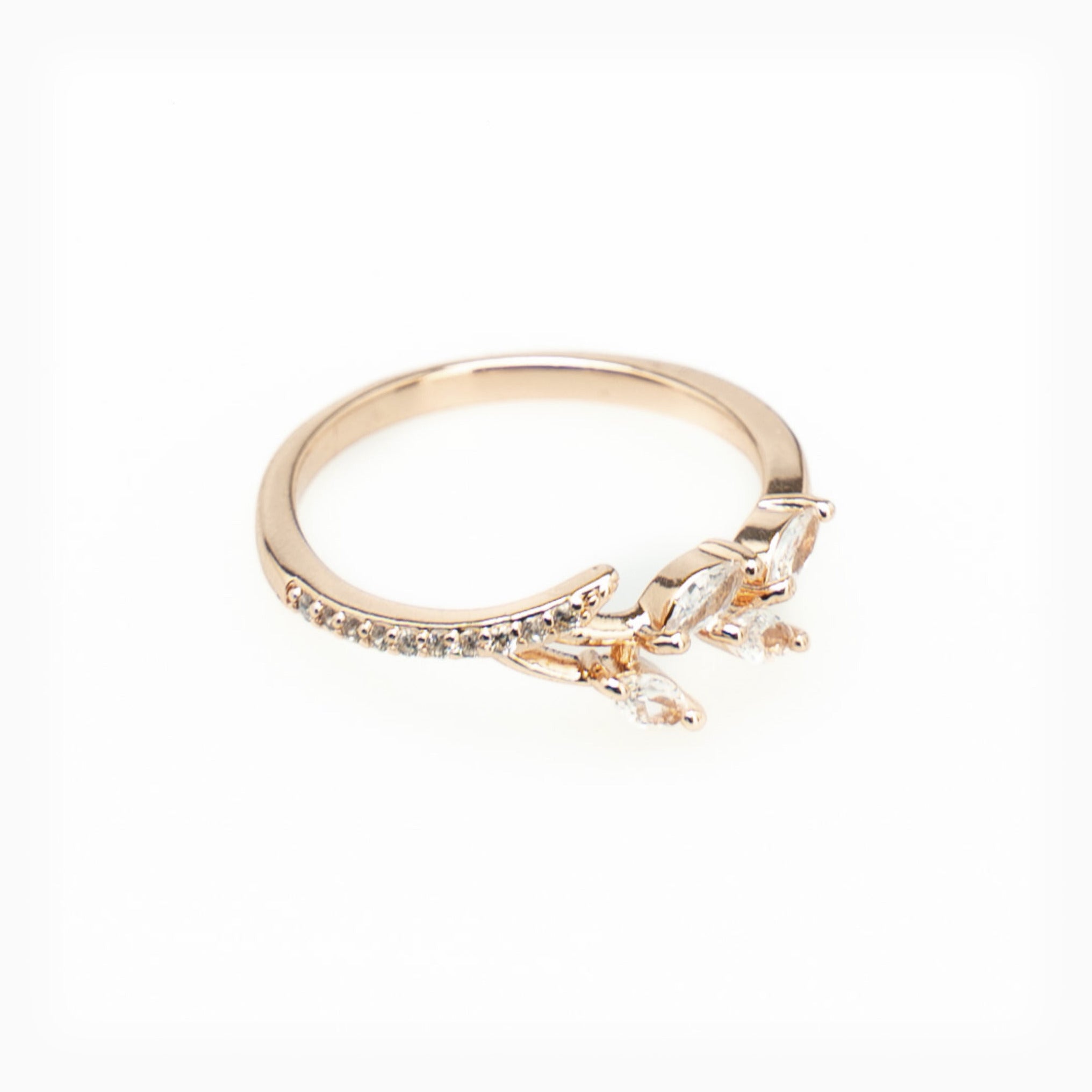 Rose Gold Zircon Ring