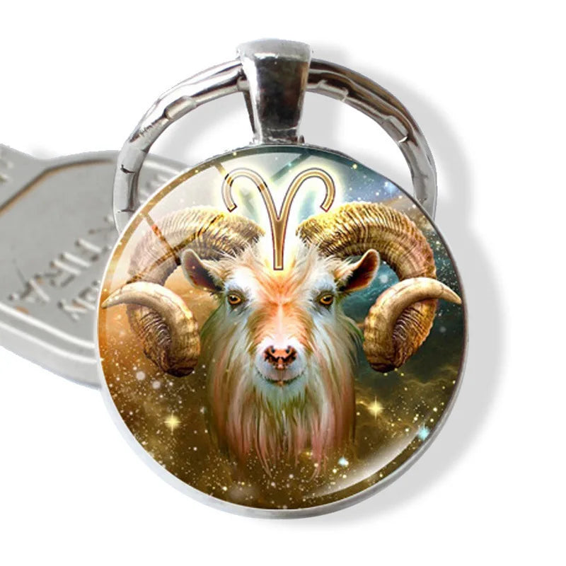 Zodiac Sign Keychain