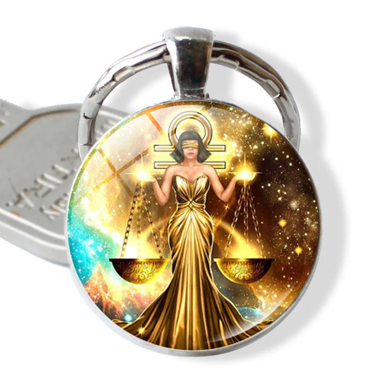Zodiac Sign Keychain