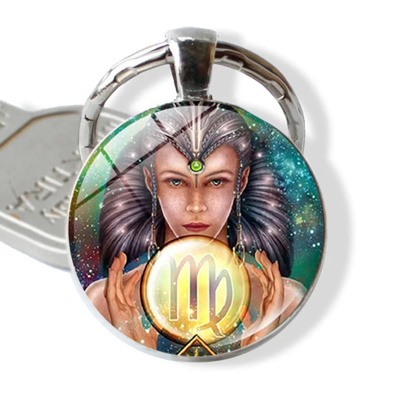 Zodiac Sign Keychain