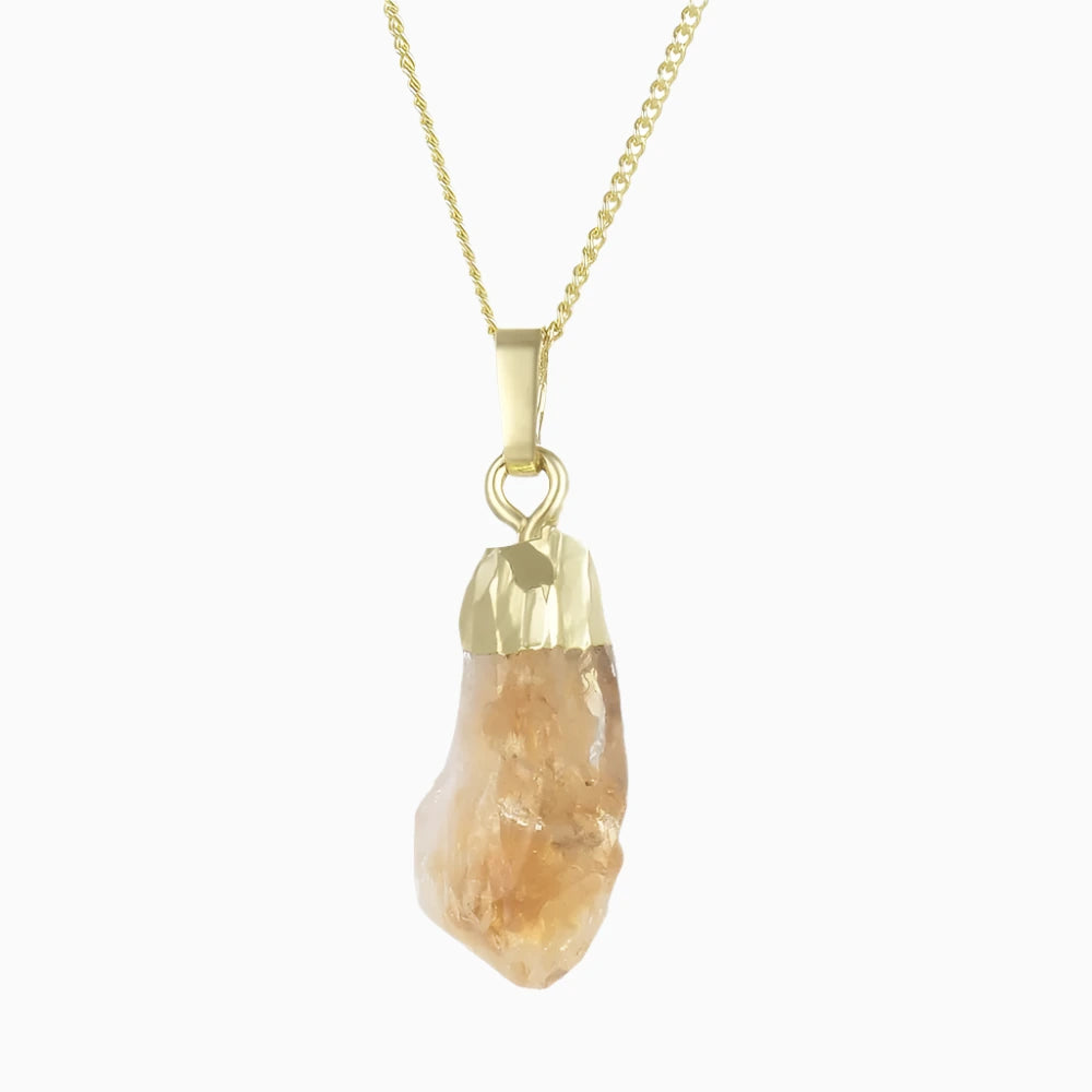 Raw Citrine Pendant