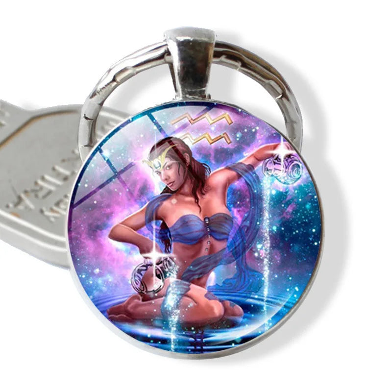 Zodiac Sign Keychain