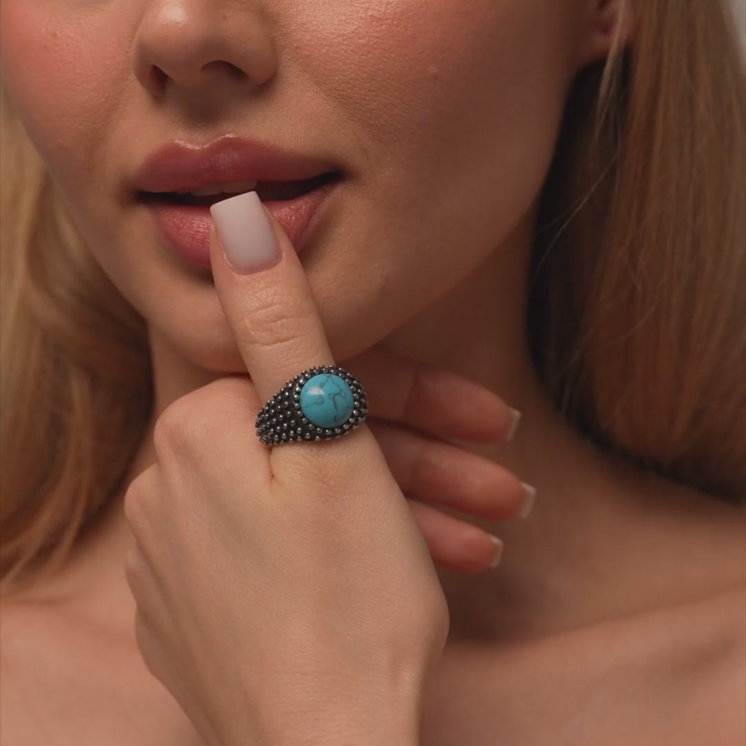Vintage Turquoise Stone Ring