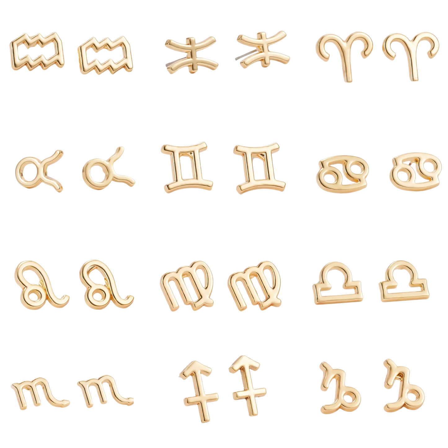 Zodiac Stud Earrings