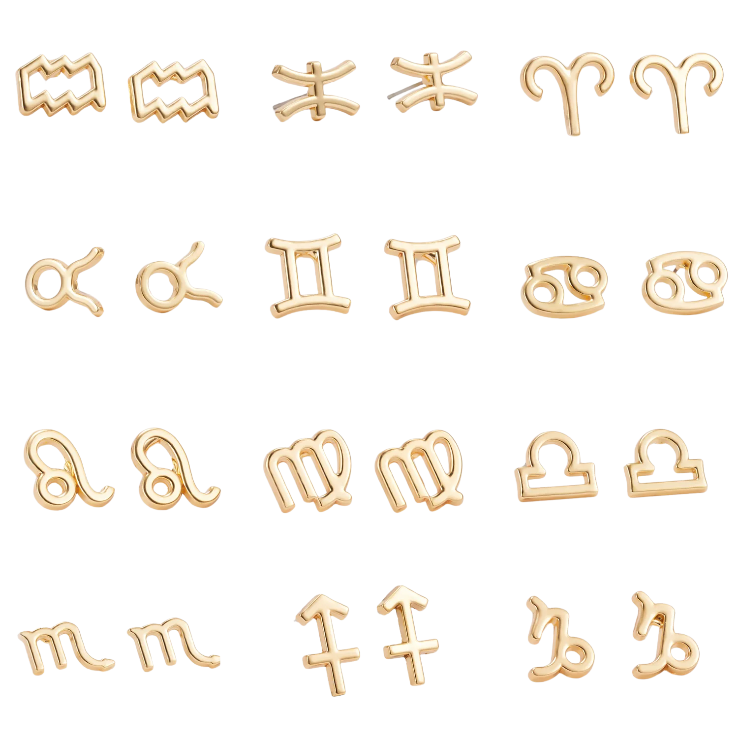 Zodiac Stud Earrings