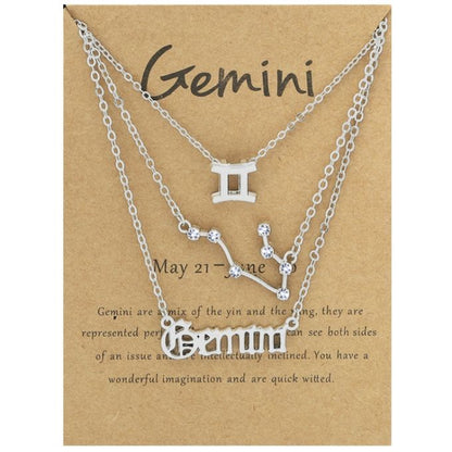 Zodiac Sign Necklace Set