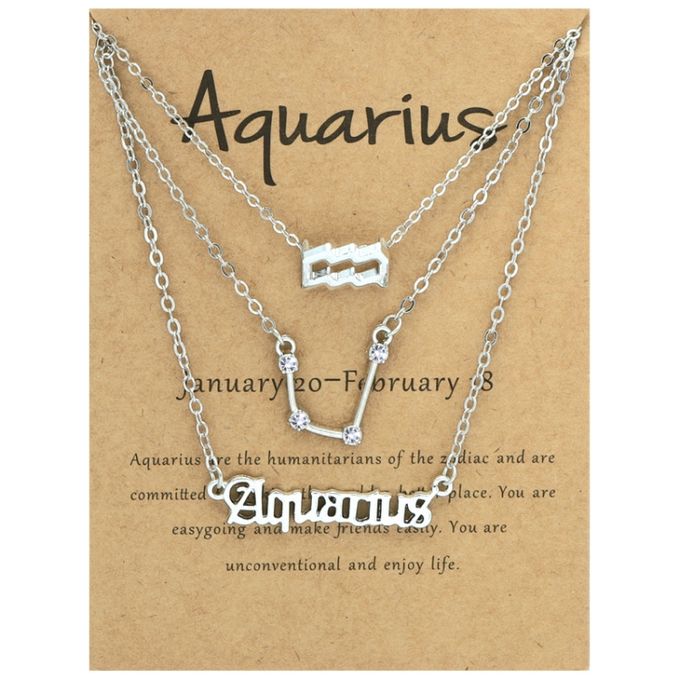 Zodiac Sign Necklace Set