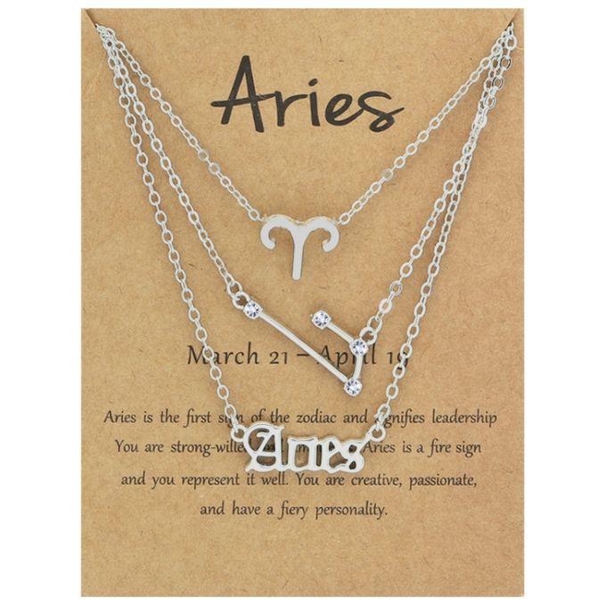 Zodiac Sign Necklace Set