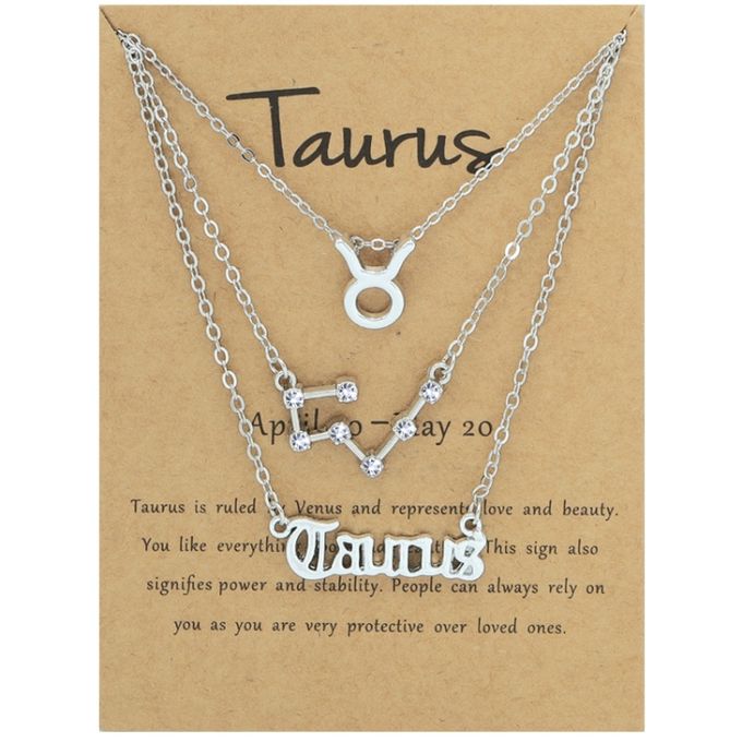 Zodiac Sign Necklace Set