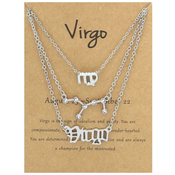 Zodiac Sign Necklace Set