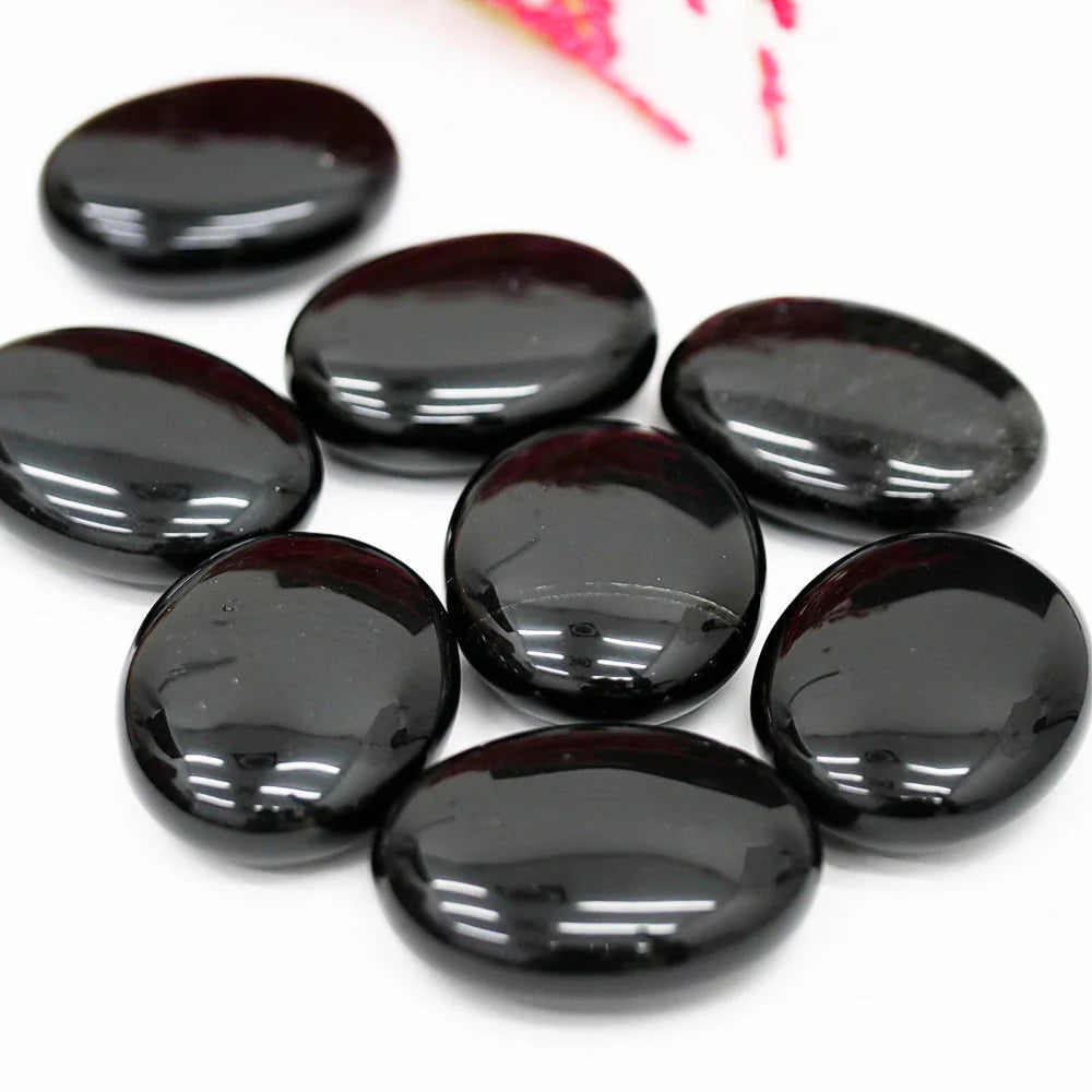 Black Obsidian Palm Stone