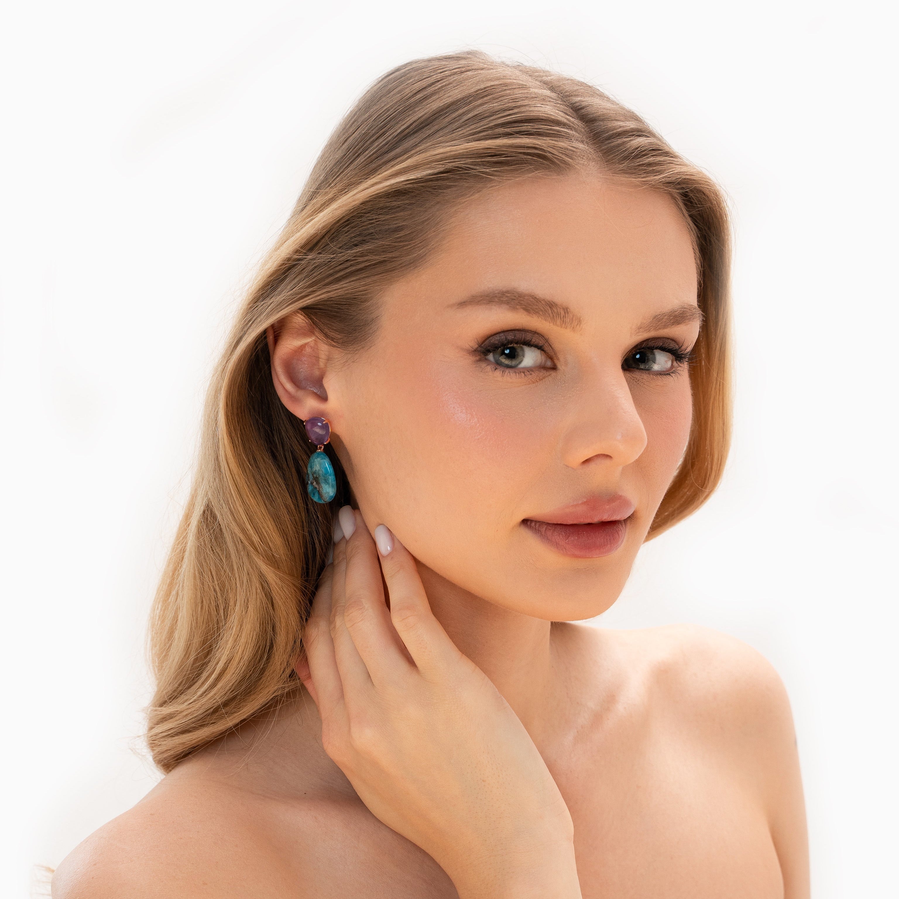 Apatite Waterdrop Earrings