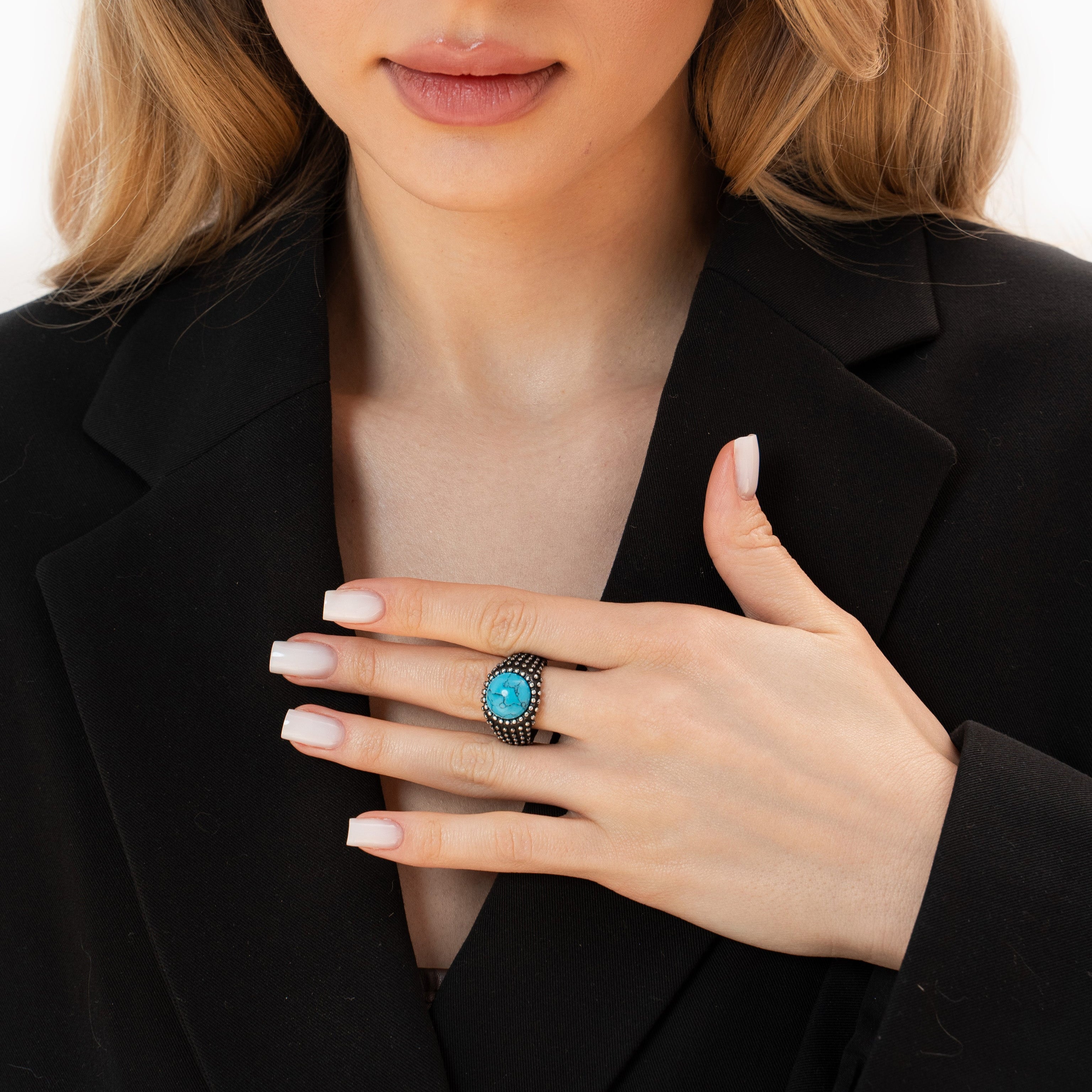 Vintage Turquoise Stone Ring