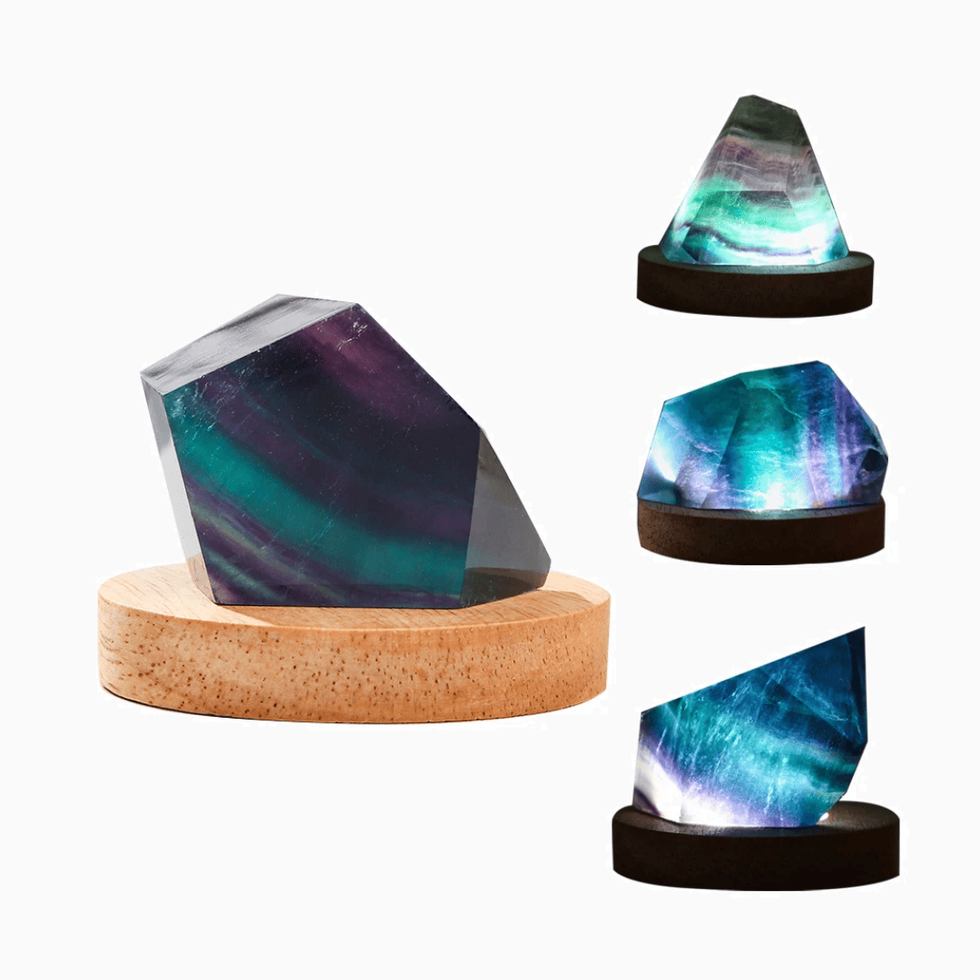 Rainbow Fluorite Night Lamp