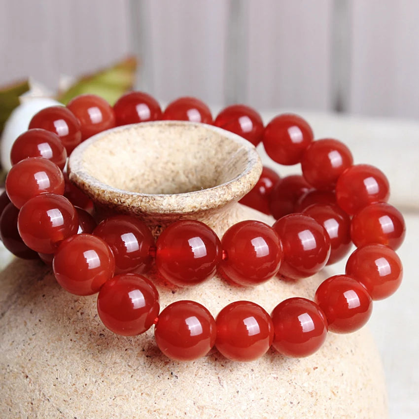 Natural Agate Beads Bracelet