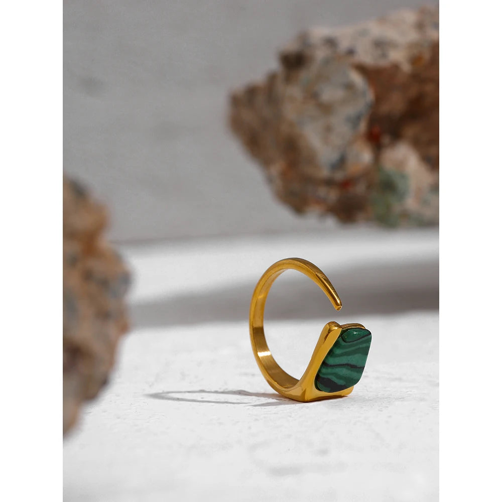 Green Stone Ring