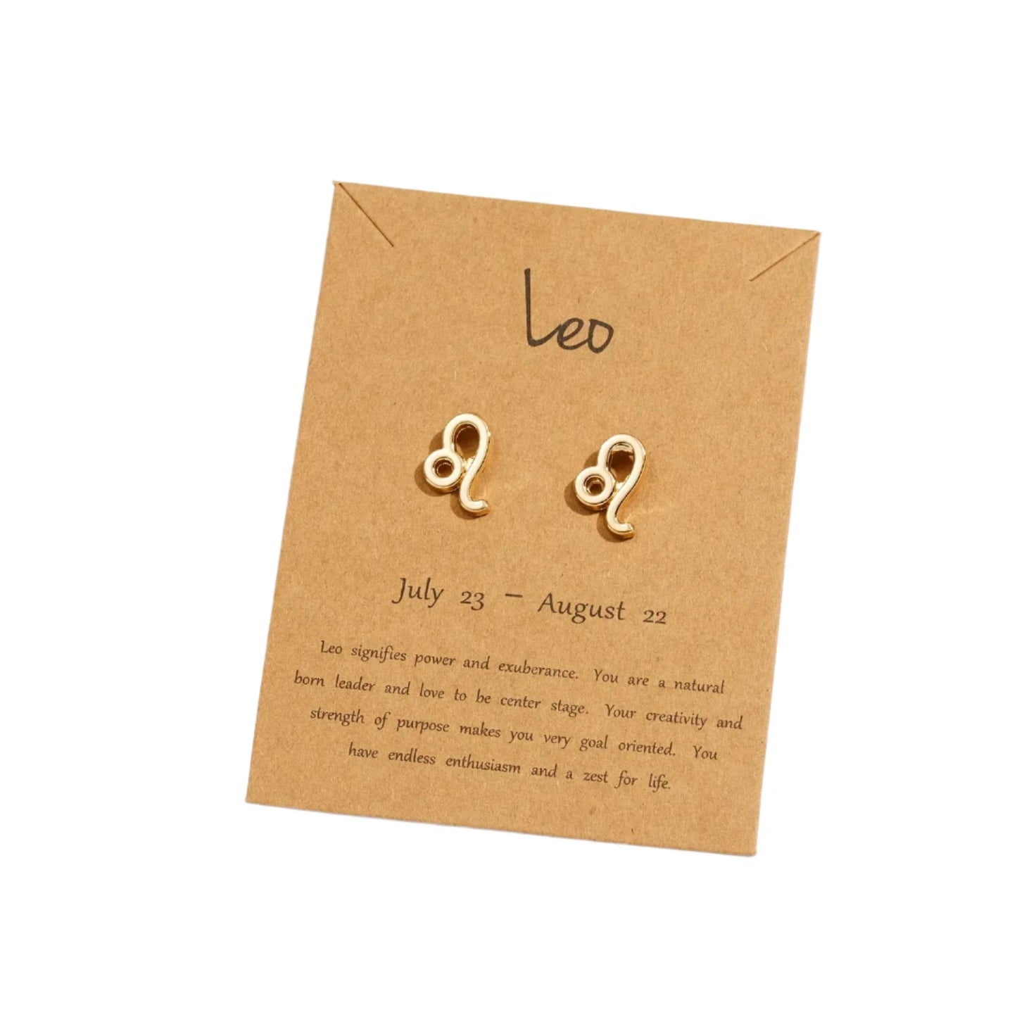 Zodiac Stud Earrings