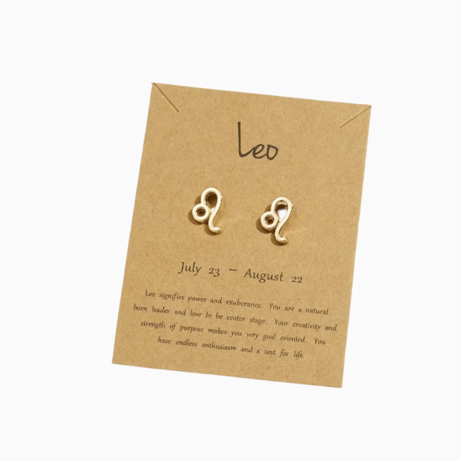 Zodiac Stud Earrings