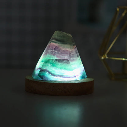 Rainbow Fluorite night lamp