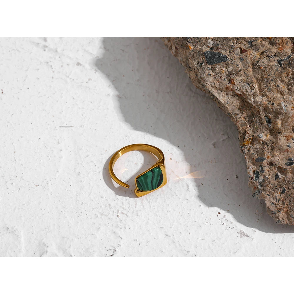 Green Stone Ring