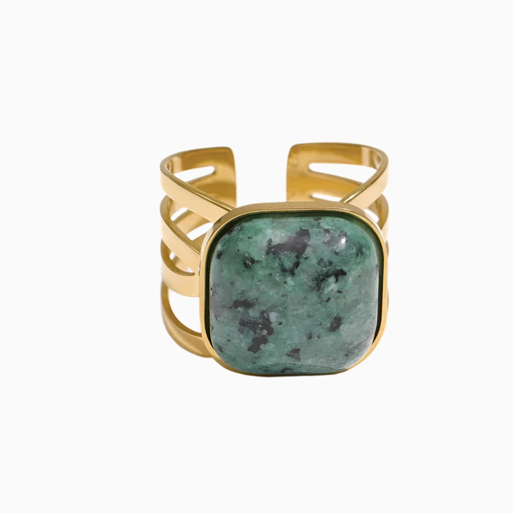 Green African Turquoise Ring