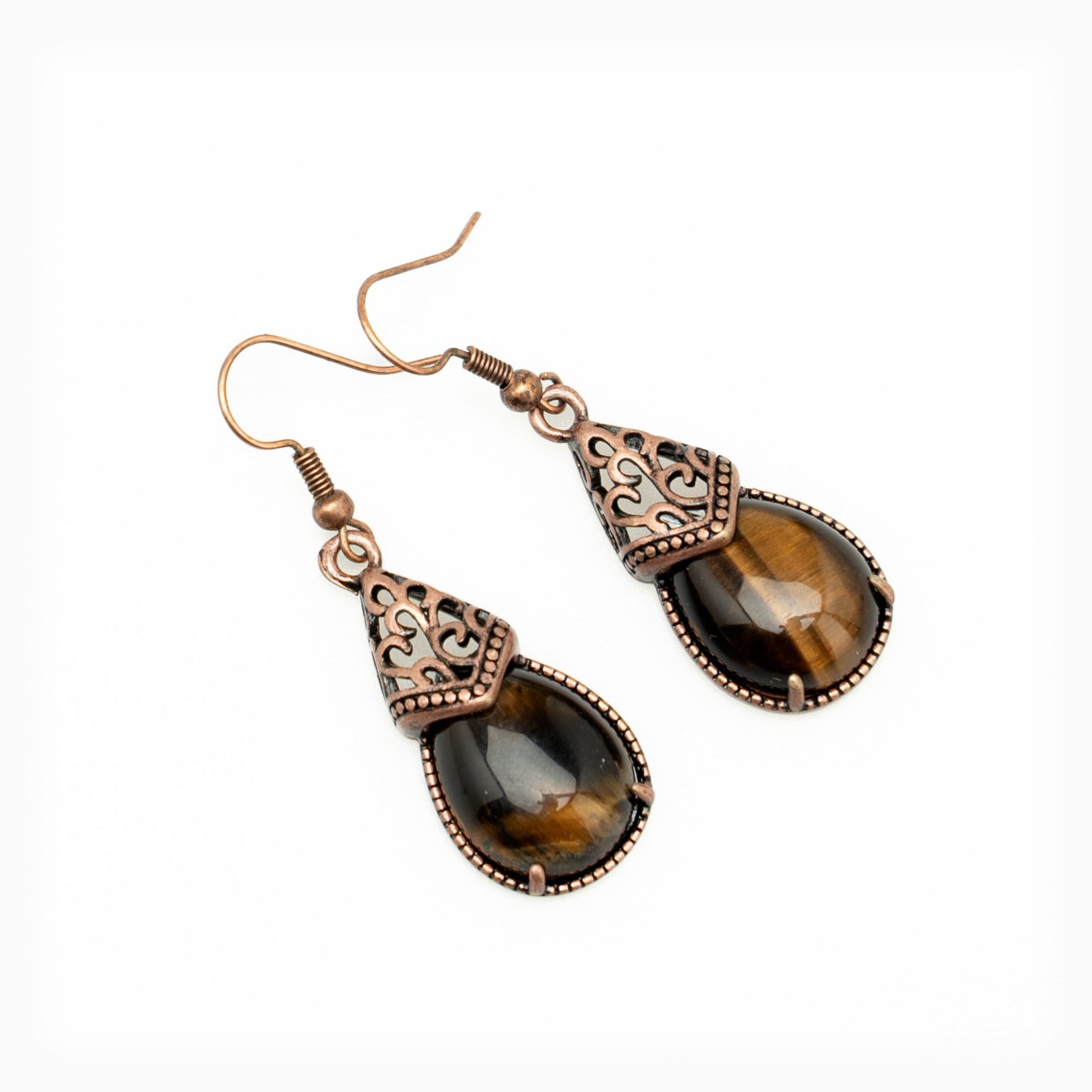 Tiger Eye Dangle Earrings