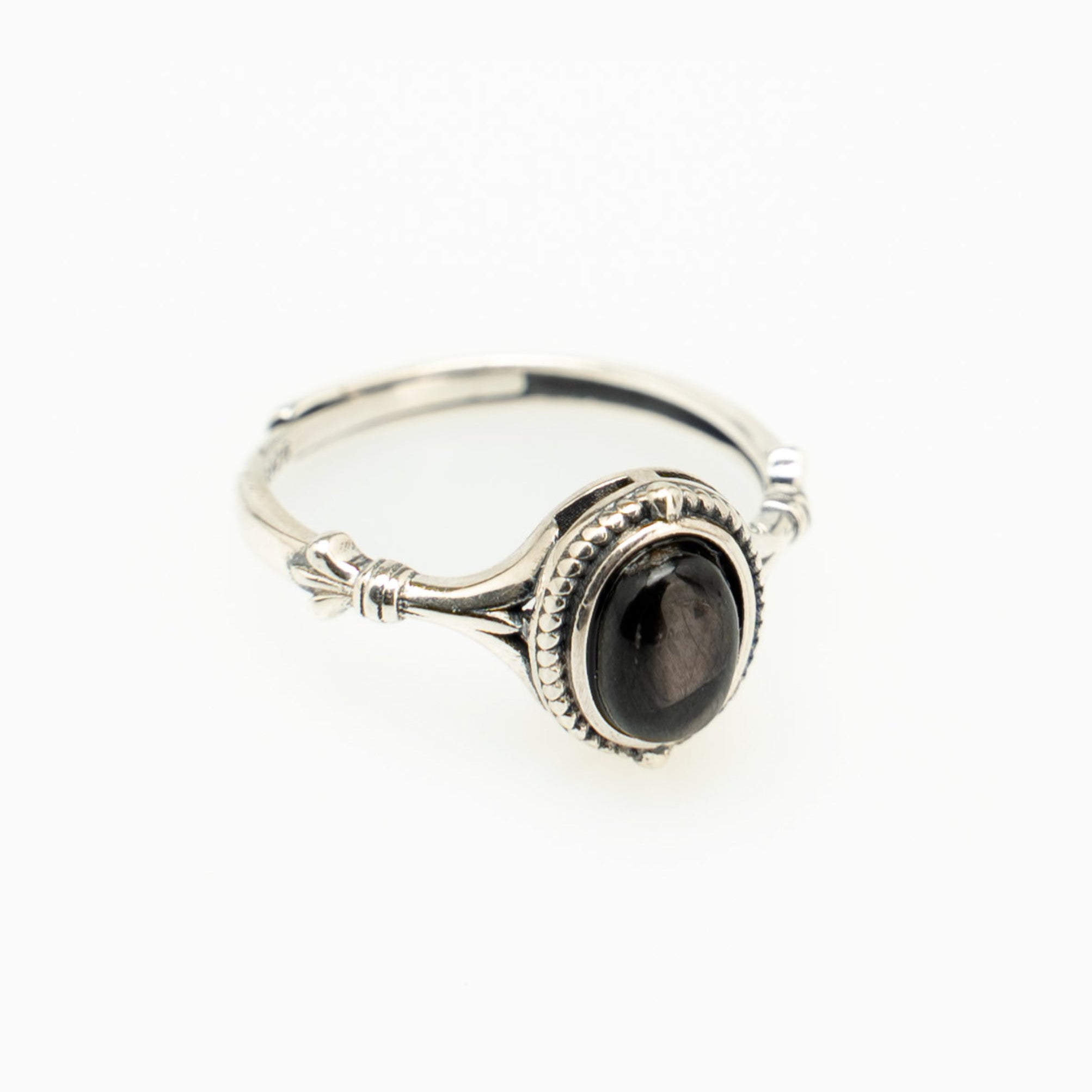 Natural Black Tourmaline Ring