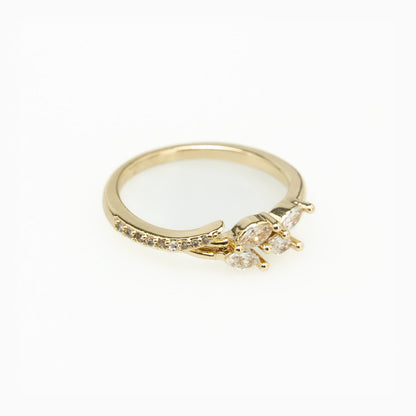 Gold Zircon Ring