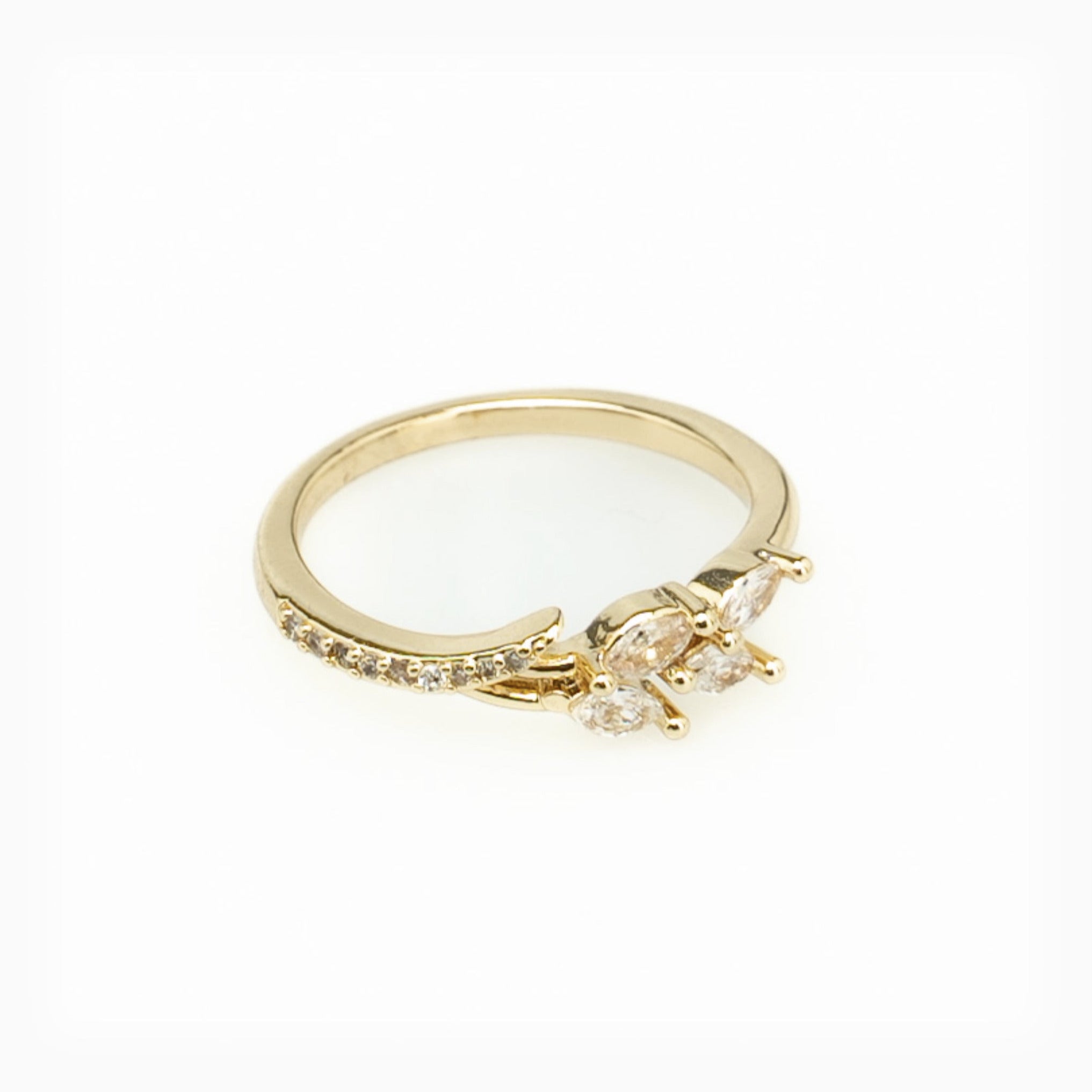 Gold Zircon Ring