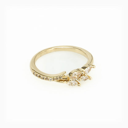 Gold Zircon Ring