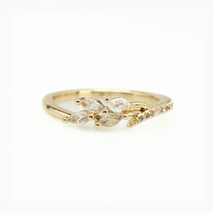 Gold Zircon Ring