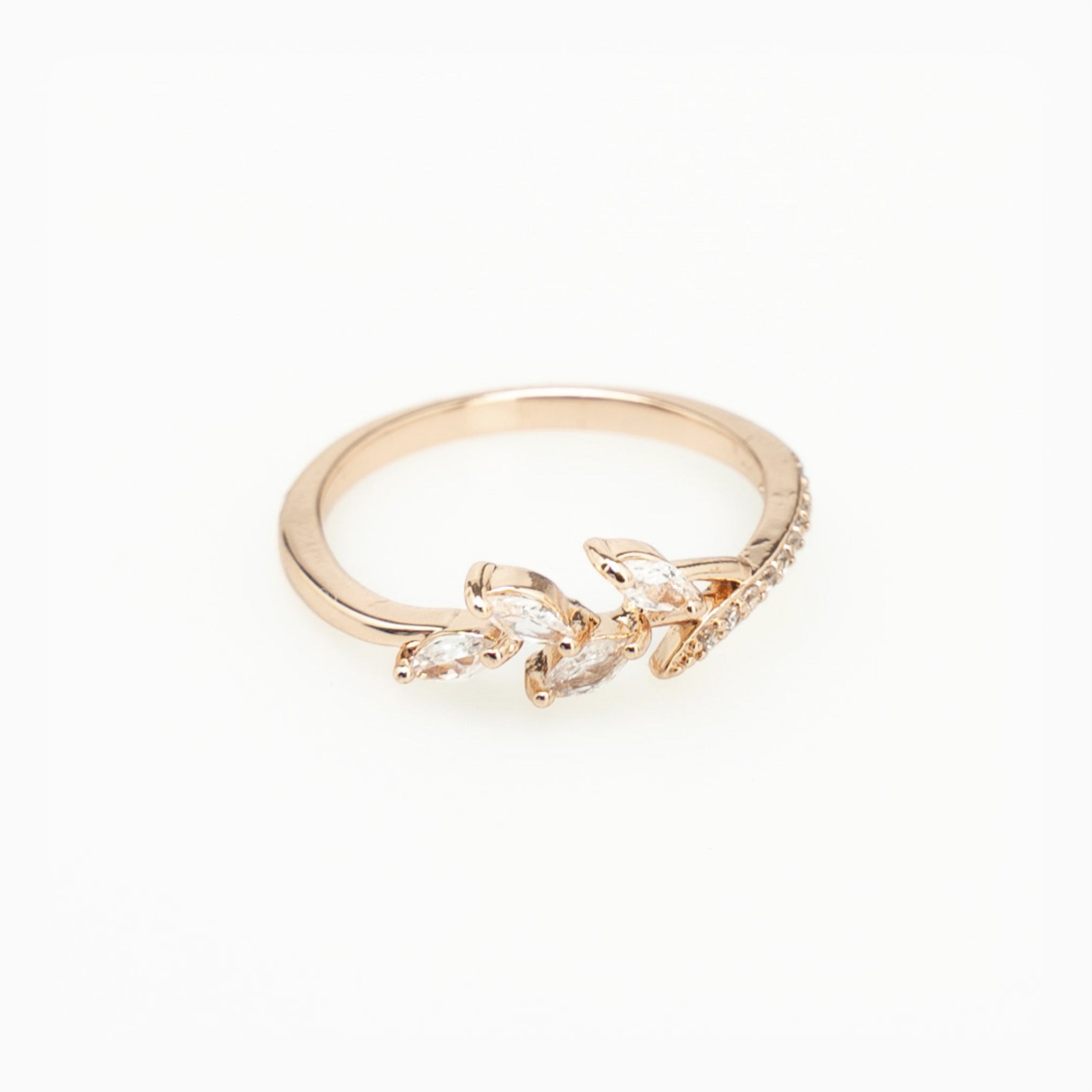 Rose Gold Zircon Ring