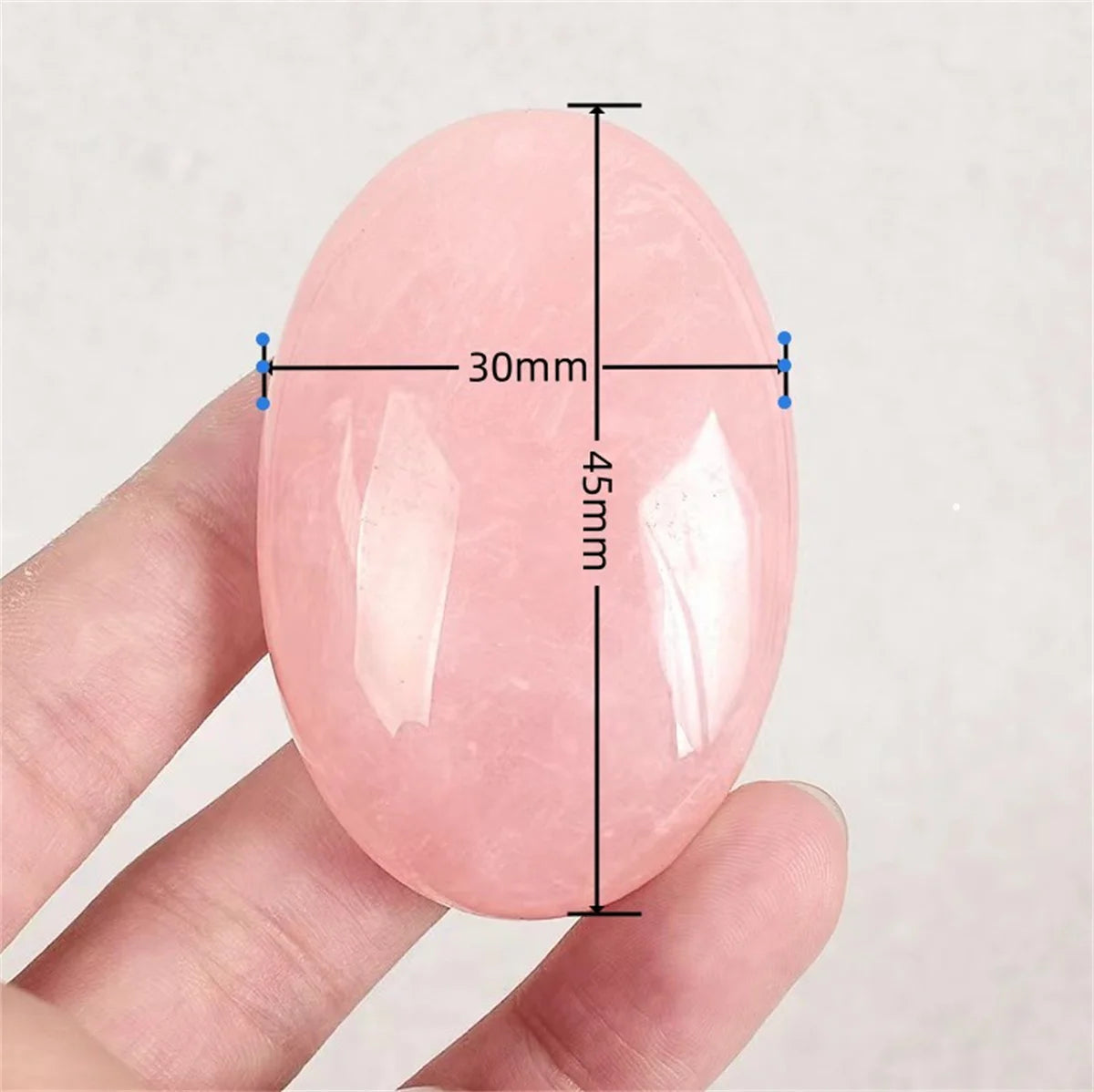 Rose Quartz Palm Stone