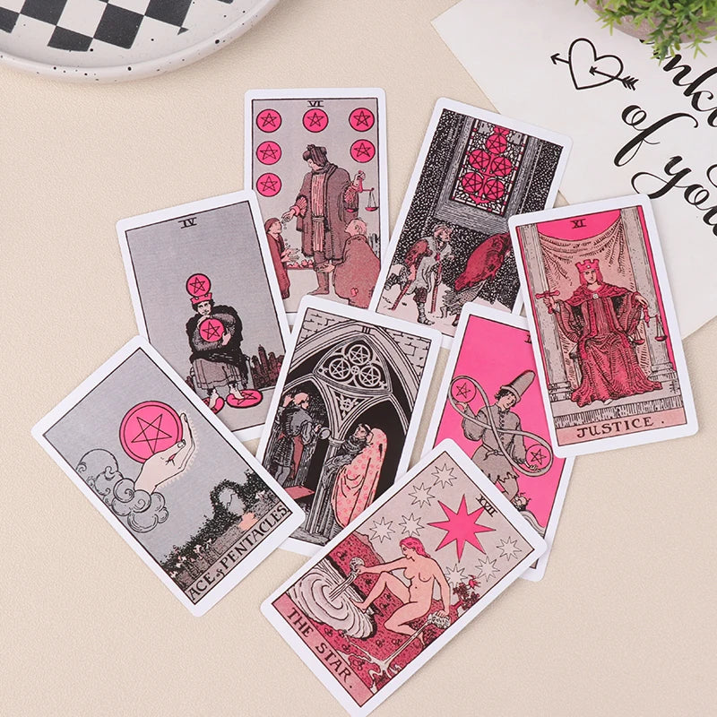 Pink Tarot Card Deck