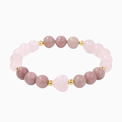 Rose Quartzs Rhodonite Bracelet