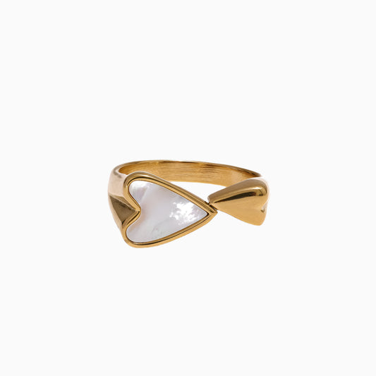 Shell Heart Ring