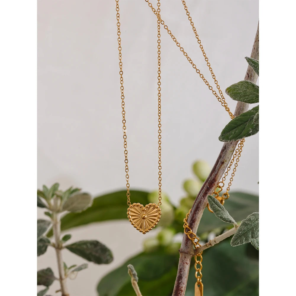 Double Side Heart Necklace