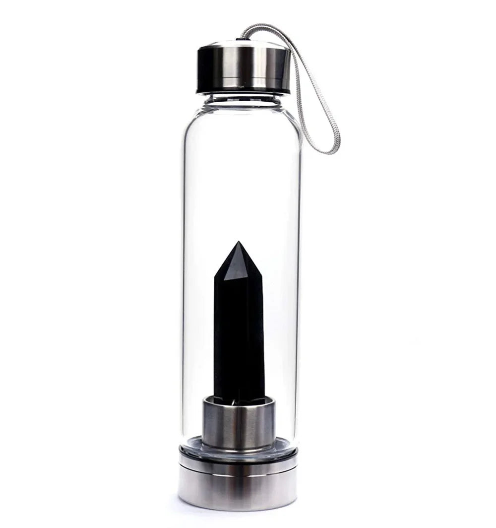 Natural Crystal Healing Water Bottle