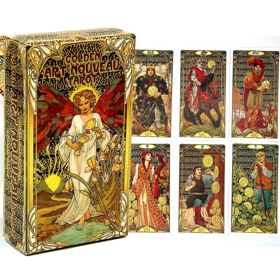 Golden Tarot Deck Cards