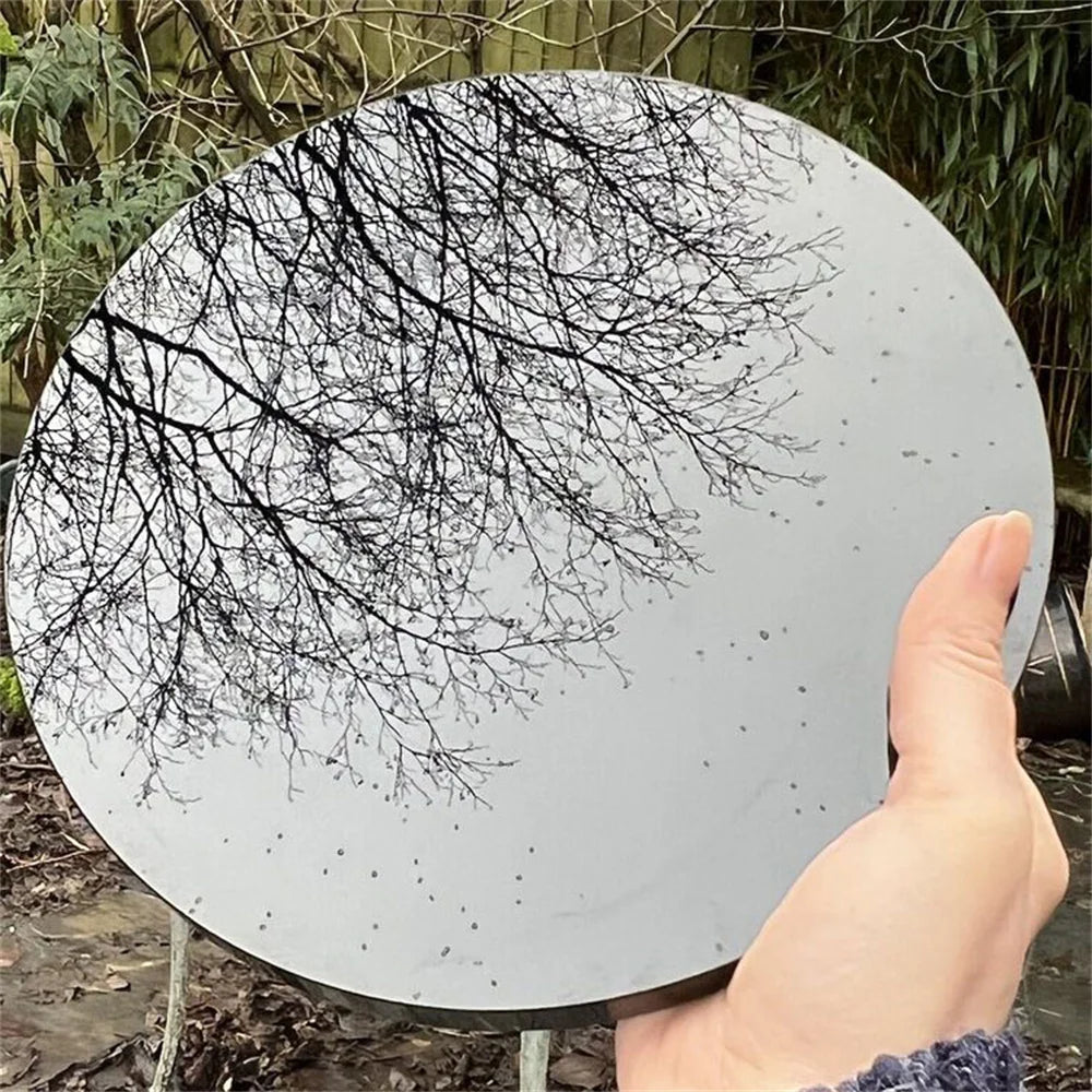 Natural Black Obsidian Mirror