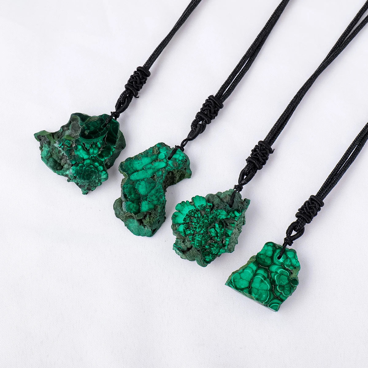 Natural Malachite Raw Necklace