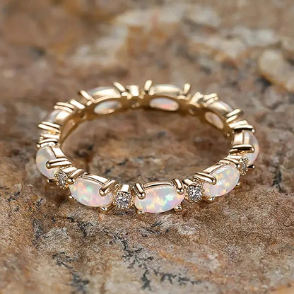 Opal Promise Ring