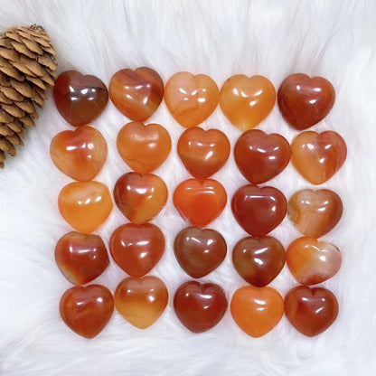 Red Agate Heart Crystal