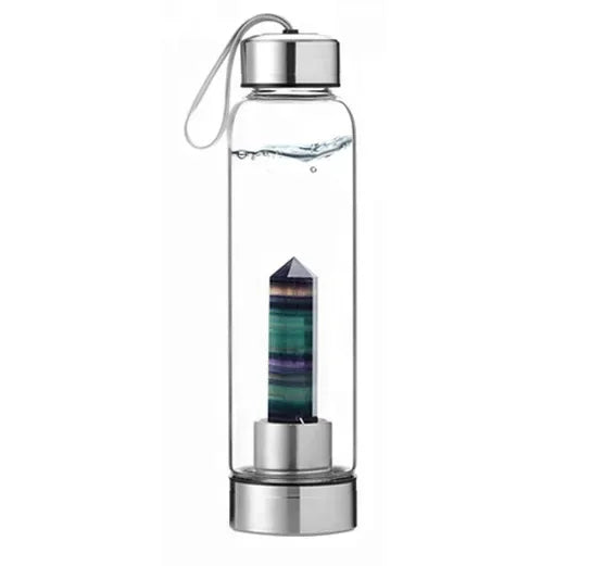 Natural Crystal Healing Water Bottle