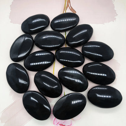 Black Obsidian Palm Stone