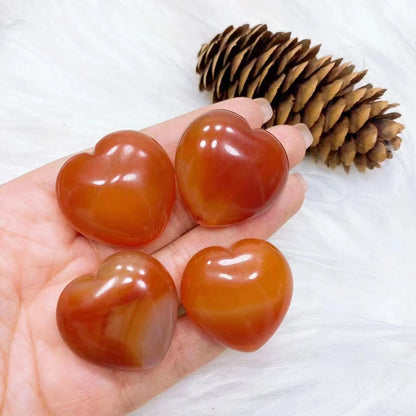 Red Agate Heart Crystal