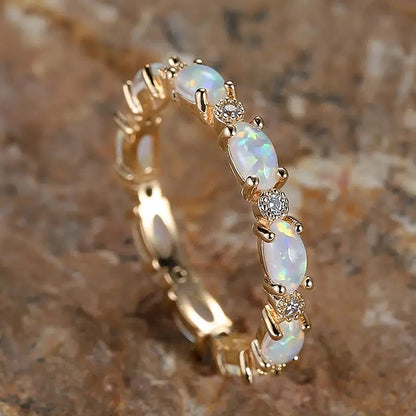 Opal Promise Ring