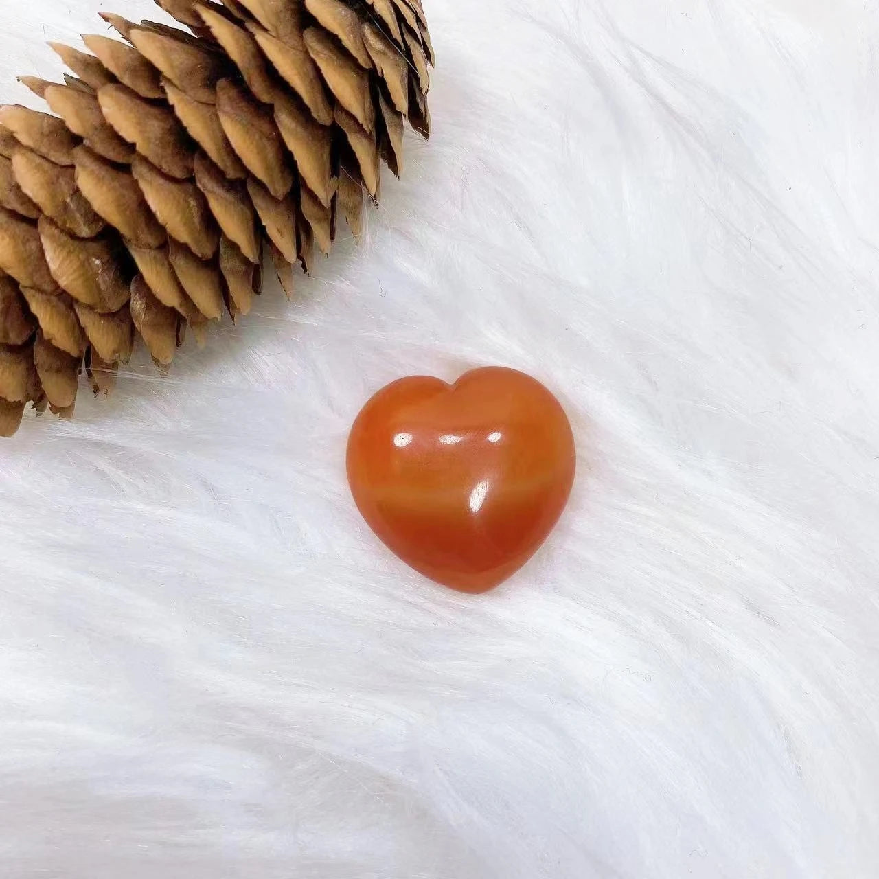 Red Agate Heart Crystal