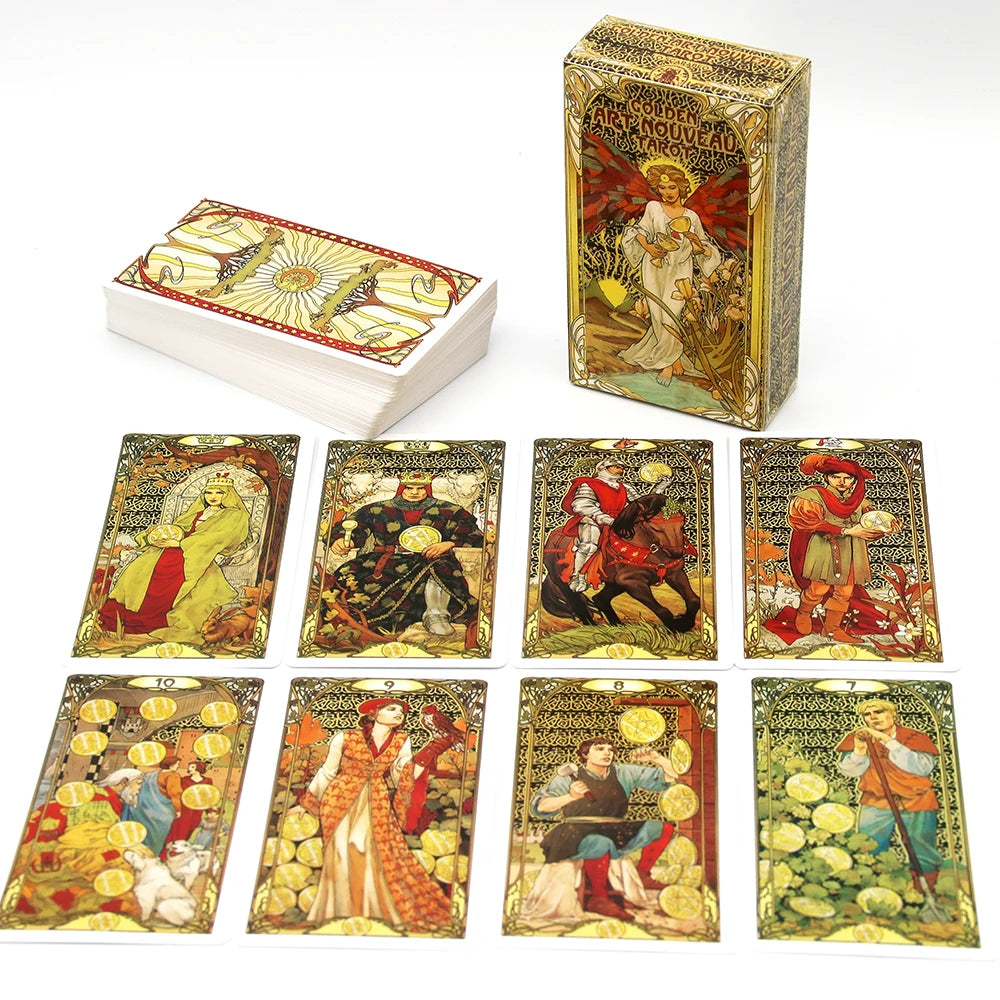 Golden Tarot Deck Cards